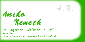 aniko nemeth business card